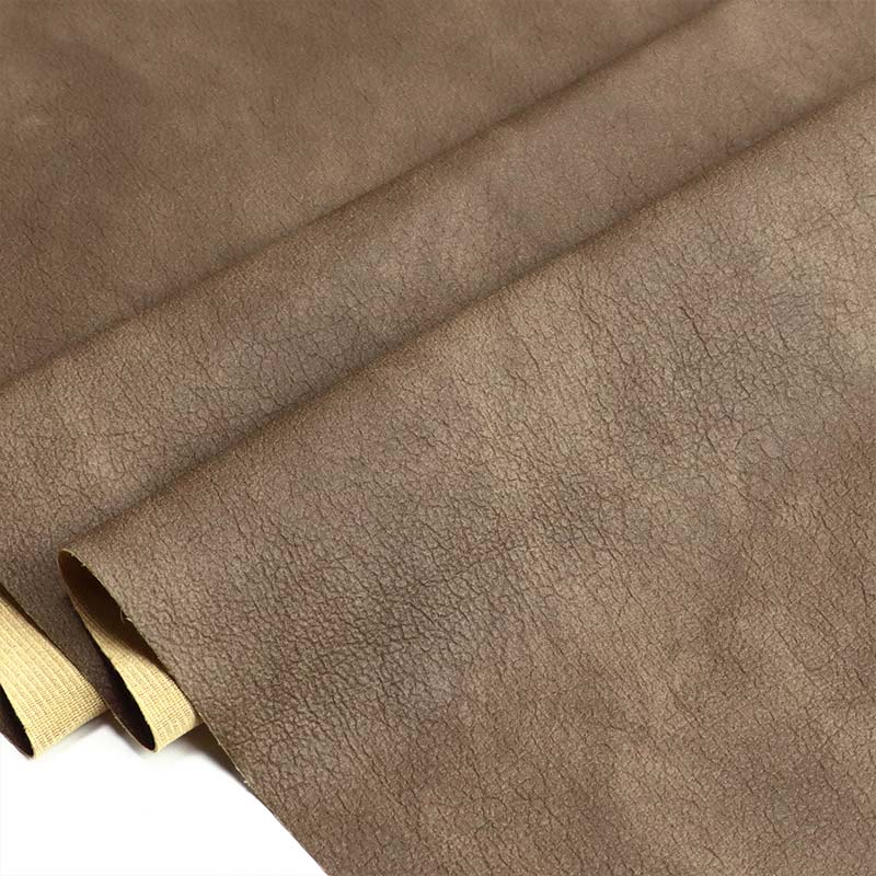 Cracked Imitation PU Leather Costume Materials